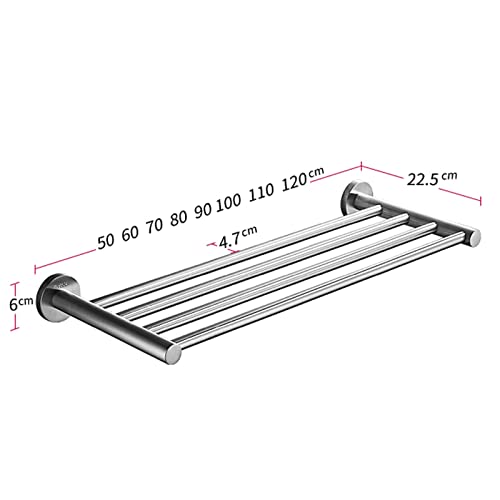 Porte-serviettes mural réglable de 60 cm pour optimiser l'espace - 3