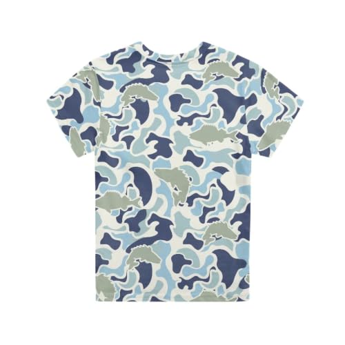 Image of Renewold Kids Novelty T-Shirt for Girls Boys Short Sleeve Crewneck Summer Tee Soft Breathable Graphic Shirt for Age 2-16