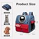 Galatée Katzen Rucksack Träger, Haustier Rucksack Blasen Rucksack, Katzen Tragen, Raumkapsel Haustier Rucksack Belüften, Hunde Reise Rucksack Träger Für Kleine Hunde(Grau)