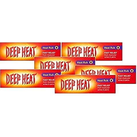 6 x Deep Heat Heat Rub 100g Cover