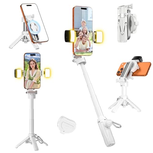 Mini selfie stick avec télécommande Bluetooth pour iPhone et Android