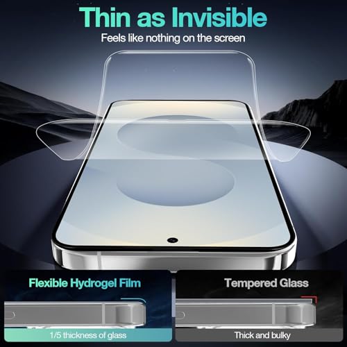 Image of SHILD - (2 Pack Screen Protector Guard for S25 Edge Perfect - Fits Design (6.7-inch Screen Size) | Transparent Screen Guard For Galaxy S25 Edge - Fingerprint Support /S PEN Compatible /HD