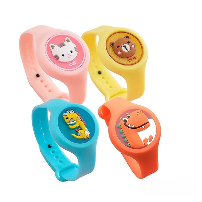 TIUDTOY Watch with LED Light for Baby, Kids and Adults Insect Protection, Watch with Natural Plant Essential Oil Lighting Watch & Adults Perfect Return Gift Option- (Random Design) Multi Color-image-41