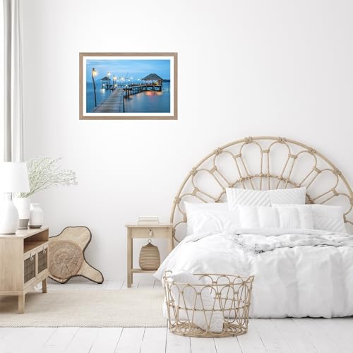 Image of JCJMY 12x18 Picture Frame with 11x17 Mat, Display Photo 11x17 with Mat or 12 x 18 Without Mat, Wall Hanging Large 12 by 18 Poster Frame with Plexiglass, Rustic Brown