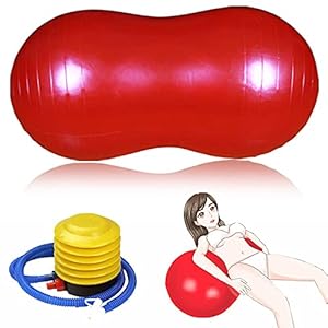 OnundOn Yoga Ball sex lendenkussen sekskussen bank opblaasbaar sekskussen reiskussen voor koppels pomp inbegrepen (55 x…