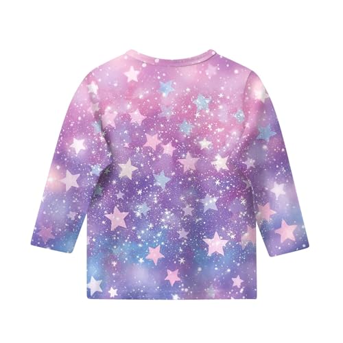 Teen Girl Tops 3/4 Sleeve Fall Cute Shirts Crewneck Basic Summer Clothes 3/4 Legth Sleeve Print Boys Outfits Vacation2