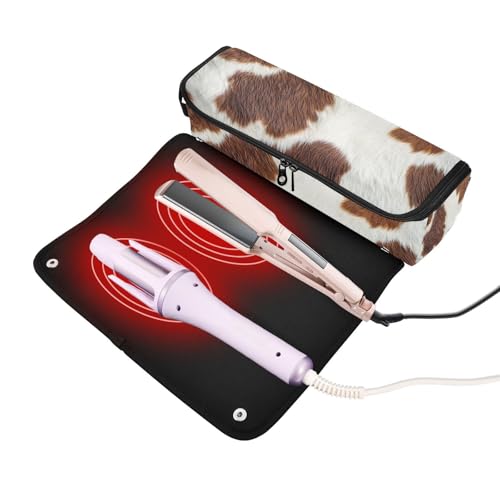Bolsa Organizadora de Herramientas para Cabello con Estampado de Vaca miniatura 2