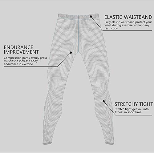 9M Mens Ultra Soft Thermal Underwear Leggings Bottoms - Compression Pants with Fleece Lined2