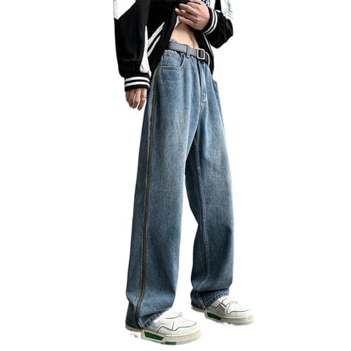 Men's Pants High Street Casual Straight Leg Jeans