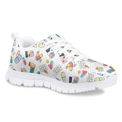 Cumagical Kids Shoes Breathable Sneakers for Boys Girls Night Running Safety