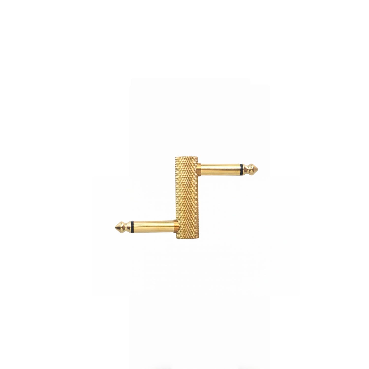 Hanprmeee Guitar Pedal Patch Connector Z Type 6.35mm 1/4" Effect Couplers Mono Male to Male Adapter Audio Converter Connector for Electric Guitars Pedalboard (Gold - Image 4