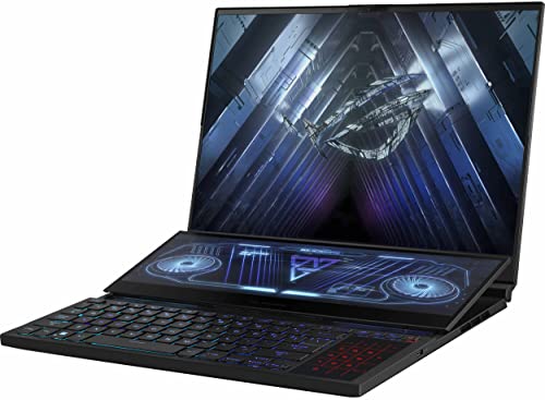 Image of ASUS ROG Zephyrus Duo 16 165Hz Gaming Laptop (AMD Ryzen 9 6900HX 8-Core, 64GB DDR5 4800MHz RAM, 2TB PCIe SSD, GeForce RTX 3080 Ti,RGB Backlit KB,WiFi 6E,Bluetooth 5.2,W11 Pro) w /Hub