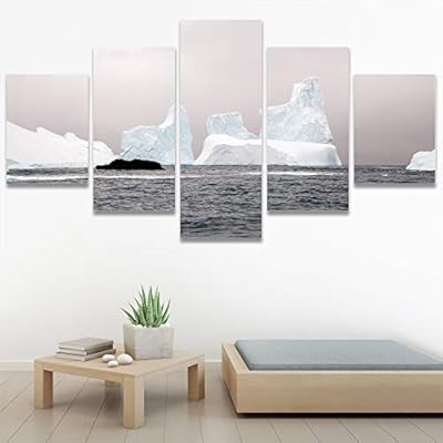 SIGNWIN 5 Panel Canvas Wall Art Modern Art...