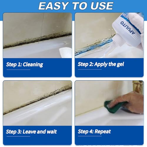 Image of APULITO Household Cleaner Gel Cleaning Gel for Shower Bathroom Tile Sink Kitchen 10 Fl Oz (Pack of 1)