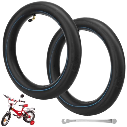 QWORK 2 Stück 12.5x2.25 Fahrradschläuche 12 1/2 x 2 1/4 Fahrrad Innenschlauch für Fahrräder Elektroscooter Gleichgewichtsräder