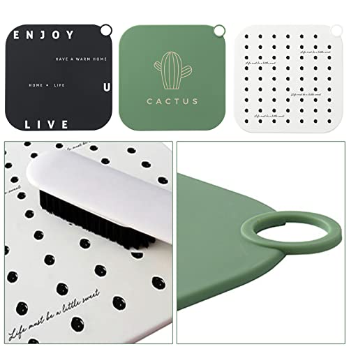 Bouchon de vidange douche silicone flexible grand format 20x20 pour évier et baignoire