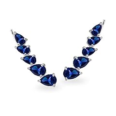 Created Blue Sapphire - Silver