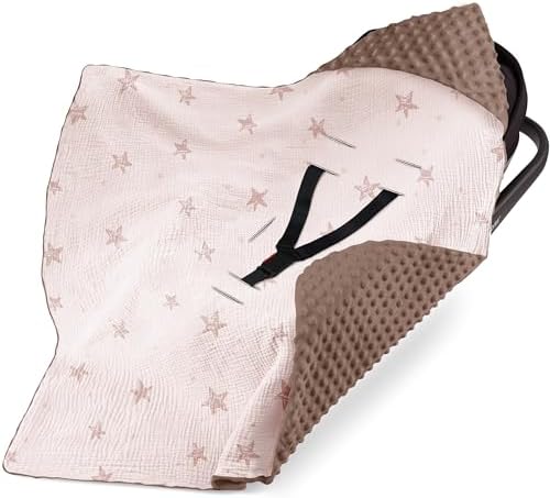 Coperta Avvolgente Neonato Joyz - 84x84cm, Cotone 100%, Con Cappuccio, Beige/Arcobaleno - Foto 6