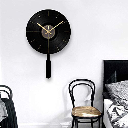 Horloge murale design microphone pendule acrylique verre trempé - 6