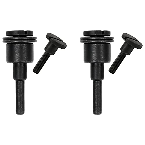 JIUNENG Befestigungsdorn 3/8 Zoll & 1/4 Zoll Dornloch für Typ 1 Trennrad 1/4 Zoll Schaft für Schneideisen Schleifmaschine Drehwerkzeug - 2 Stück Cover