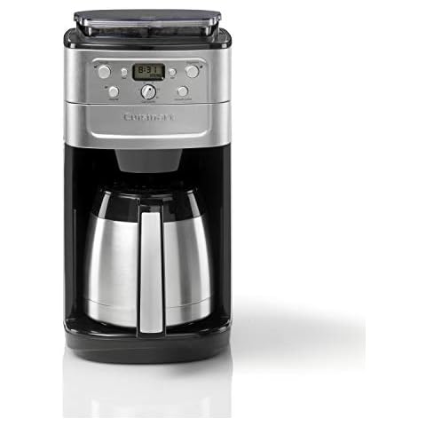 Cuisinart Grind and Brew Plus, Bean to Cup Filter Coffee Maker, DGB900BCU, Silver Cover