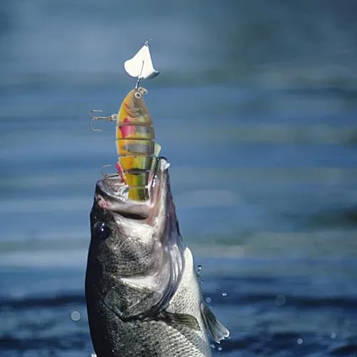 Leurre de pêche robotique pour les basses en eau douce et mer - 2