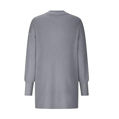 Womens Winter Warm Chunky Knit Open Front Kimono Cardigan with Pockets Long Sleeve Casual Comfy Sweater Outwear Coat4