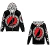 GLUDEAR Unisex Realistic 3D Digital Print Full Zip Hoodie Jackets Hooded Sweatshirt, Viking Black Raven Compass Totem, 3XL #2