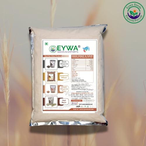 Image of Eywa Seeds & Exports Pvt Ltd Organic Bansi Bhaliya Wheat Flour (5 Kg) For Eating And Cooking |Bansi Bhaliya Daane Atta Produce Of India From Organic Farms |