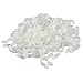 XLX 200pcs White Nylon R-Type Cable Clamp Fastener for 1/2 Inch (12.7mm) Dia Wire Tube ( Plastic Wire Cord Clip Fixer )