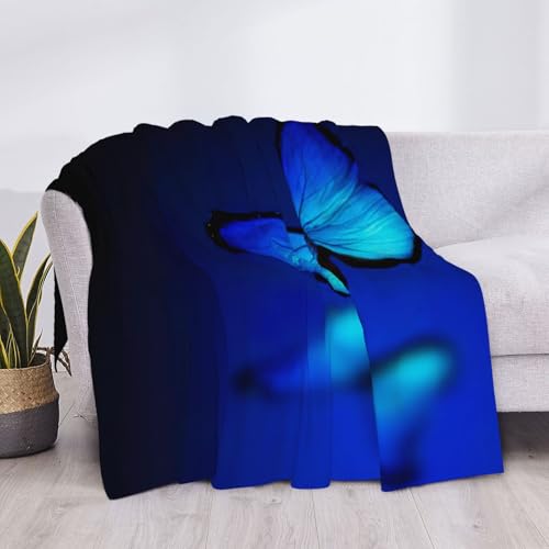Couverture de camping en flanelle bleue pour vos soirées nature - 5