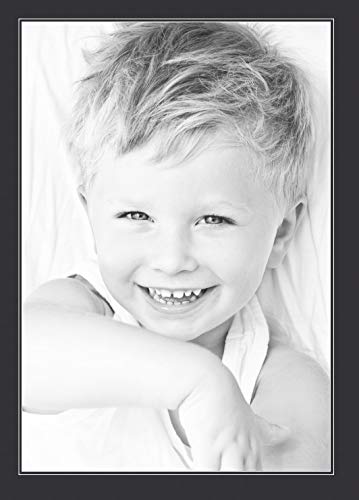 24x35 Smooth Black / Black Custom Mat for Picture Frame with 20x31 opening size (Mat Only, Frame NOT Included)