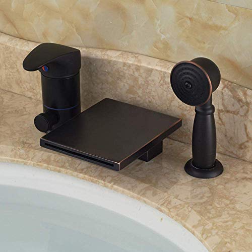 Robinet de baignoire cascade haut de gamme 3 pièces montage sur pont