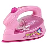 Ferro da stiro elettrico per casa delle bambole, giocattoli di finta per bambini Mini ferro da stiro elettrico per casa delle bambole Giocattoli per elettrodomestici in miniatura per bambola, miniatu