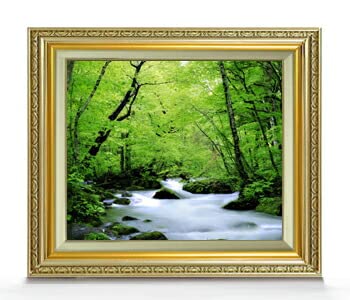 F8号キャンバス画肉筆絵画油彩風景画インテリア