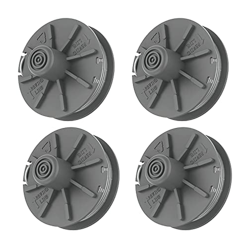 Rasentrimmer Fadenspule,4 Stück Φ1,65mm 6,1m 5307-20 Ersatz Autofeed Spule Linie,Nylon Spulen für Gardena EasyCut ComfortCut PowerCut SmallCut Rasentrimmer Cover