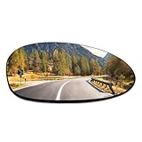SCITOO Side View Mirror Glass Right Side Fit For 1998-2006 For BMW 3 SERIES E46 M3 2004-2008 E90/E91/E92/E93 2006-2009 For BMW 1 SERIES E81/E82/E87/E88 W/HEATED Exterior Mirror Glass