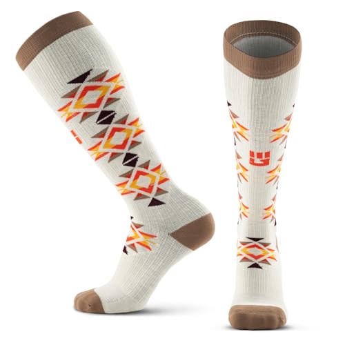 Image of MudGear Graduated Compression Socks, Durable, Sweat-Resistant OCR Performance Socks with Cushioned Footbed, Made in USA