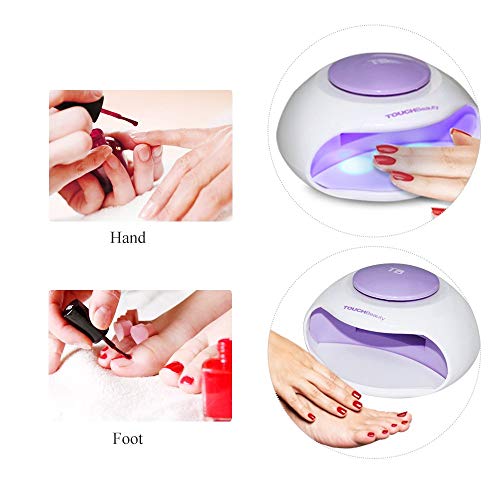 image for Portable Nail Dryer with Fan & LED Light by TOUCHBeauty Upgraded Non-B