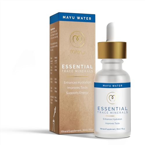 Mayu Concentrated Ionic Trace Mineral Drops - Rich Concentrate Electrolytes: Magnesium Chloride Sodium Supplements - Essential Blend Drop for Immune Support - Nutrient-Packed Alkaline Water (1)