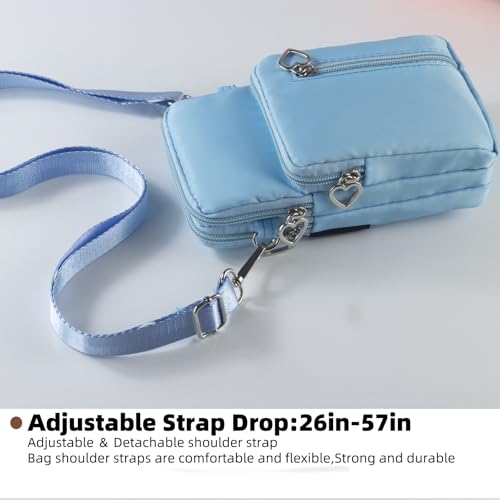 Image of JANKS Small Crossbody Bag for Women - Mini Phone Purses with Crossbody Strap and Wallet - Nylon Arm Bag