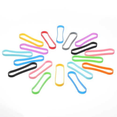 30 PCS Colored Rubber Bands, 2.5 Inch Colorful Rubber Bands for Crafts, Elastic Medium Rubbers Band for Tie Dye, Geoboards, Organizing, Fixing