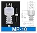 LIAWAYIV 10pcs Vacuum Suction Cup Industrial Grade, Single Layer Robot Pneumatic Accessories Strong MP Silicone Nozzle(-10)