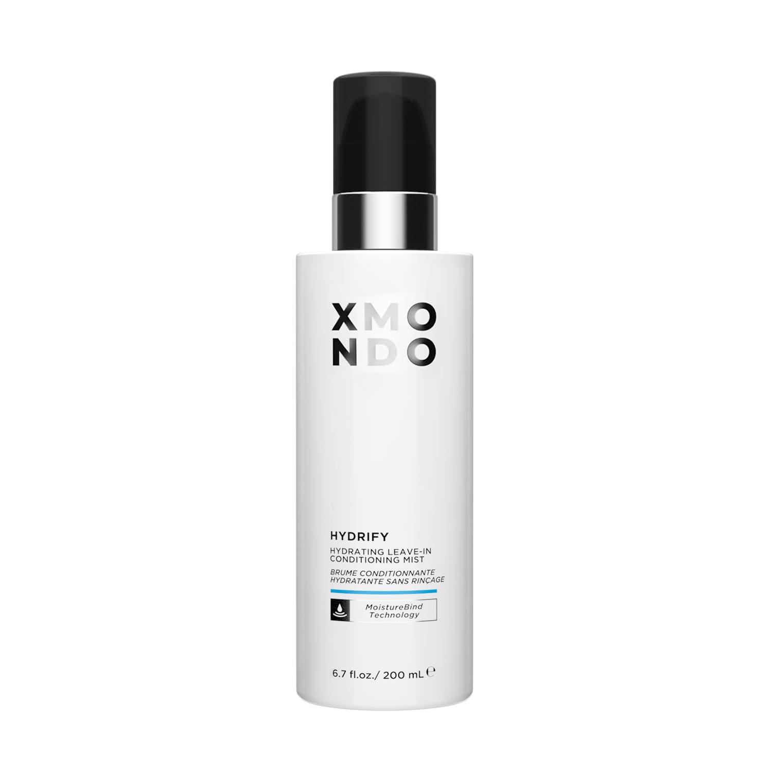 XMONDO Hair Hydrify Hydrating Leave-in Conditioning Mist | MoistureBind Technology Restores Hydration & Eliminates Frizz, Plant Based Extracts Revitalize Damaged Hair, Vegan Formula, 6.7 Fl Oz 1-Pack