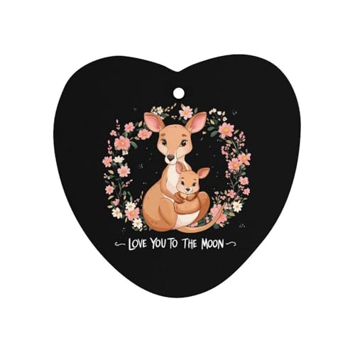 Kangarooes Car Air Freshener Hanging Aromatherapy Tablets for Car Accessories Love form