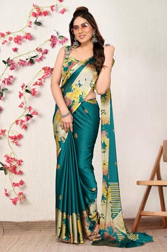 Image of MIRCHI FASHION Saree for Woman Chiffon Tie Dye Printed | Lightweight Daily Wear Women's Sari with Unstitched Blouse Piece (Available in 10 Colors)