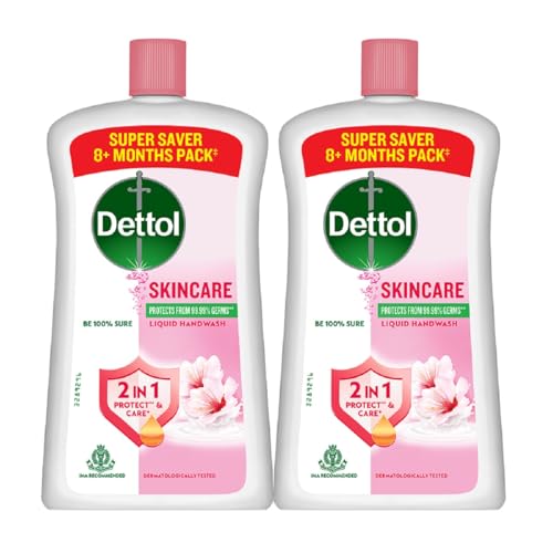 Dettol Liquid Handwash Bottle - Skincare Hand Wash- 875ml (Pack o...