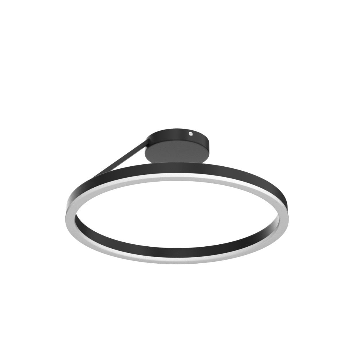 Luz de techo LED moderna para restaurante, diseño nórdico, Simple, círculo, negro, montaje empotrado, luz de techo, dormitorio, cocina, iluminación del hogar