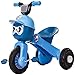 Produktbild AJH Tricycle Folding Kinder-Fahrrad Tricycle Licht Tragegurt Musik Spaziergänger Outing Tragbare und Sicherheit Trolley-Junge und Mädchen Präsens,Blau