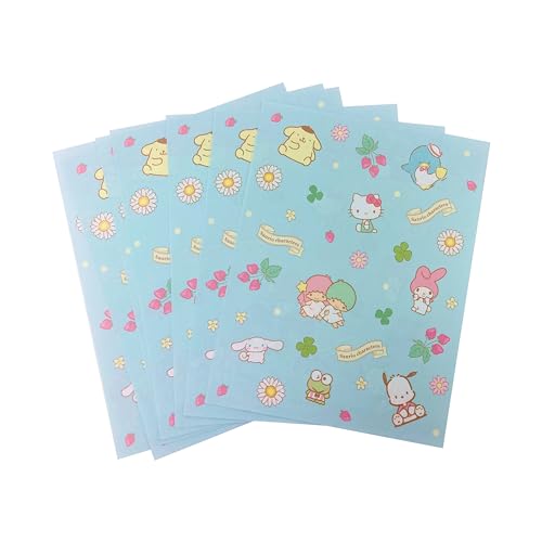 Image of Stationery Set - Cute Letter Writing Paper & Envelopes, 8 Sheets, 4 Envelopes, 4 Stickers (Mix Characters)